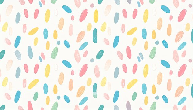 Pastel Confetti Sprinkles Seamless Pattern