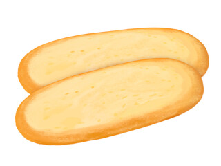 ラングドシャクッキー（楕円型）