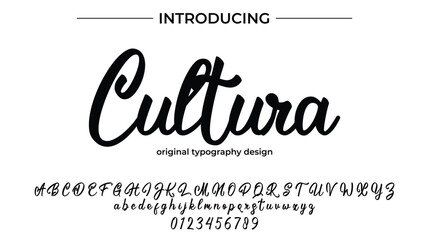 Cultura - Elegant Script Font for Smooth Handwritten Design and Creative Typography
