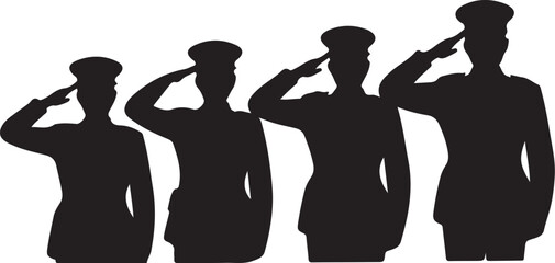 Honoring military veterans with a solemn salute