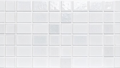 White Glass Mosaic Tile Texture Background