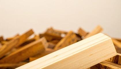 Warm Beige Wood Planks Crosscut Ribbons Texture