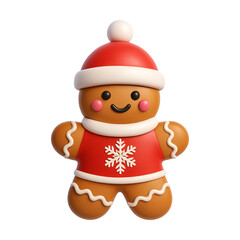 Gingerbread Man In Santa Sweater