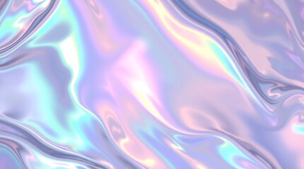 Obraz premium Futuristic Iridescent Holographic Texture Set with Prismatic Light and Metallic