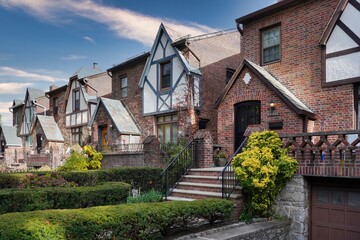 The iconic houses on Tibbett Avenue in the Bronx.