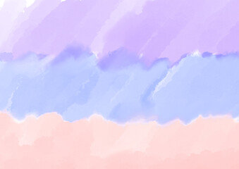 かわいいパステルカラーの水彩風抽象背景