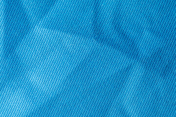 Wrinkled Blue Fabric Background
