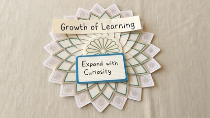 Growth of Learning Through Curiosity with Decorative Design Elements and Artistic Presentation for Educational Themes