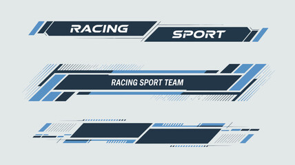 Racing Stripe Vector Collection – Car Race Line Stickers, Sport Decals, Vinyl Elements, and Automotive Decoration for High-Speed Vehicle Design and Graphics