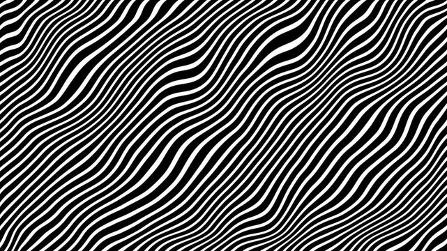 Dynamic white and black energy lines with wavy motion  seamless abstract loop. Futuristic, electric, and fluid animation perfect for motion graphics, video backgrounds, or digital design projects.