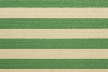 Fototapeta premium Realistic green and cream striped fabric background