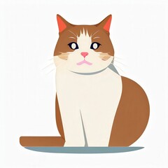 Obraz premium an AI Image Generator, Stylized Illustration of a Cat