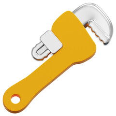 3D Pipe Wrench Icon