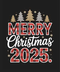 Fototapeta premium Merry christmas 2025