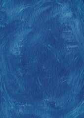 Blue color dry brush stroke on paper background for decoration on sky, aquatic ,nautical and classic style concept.