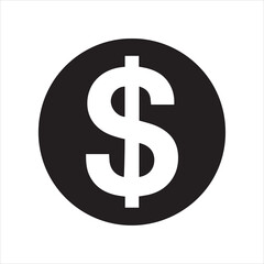 dollar icon on metal button
