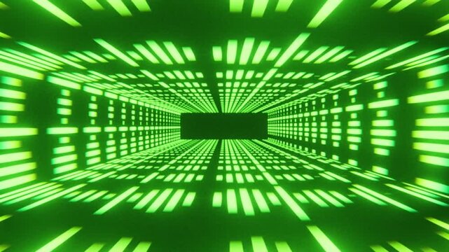 Neon Light Streaks Vortex Swirling Hyperspeed Tunnel Loop