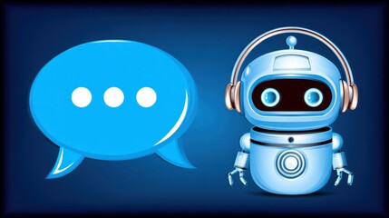 Interactive chatbot technology digital space graphic design virtual environment close-up ai communication concept