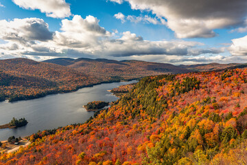 Autumn View from La Roche Trail, Mont-Tremblant National Park, Quebec © Damon