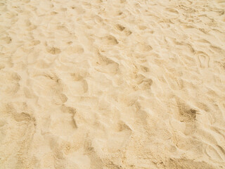Nature travel background, sand beach close up texture summer desert zen garden coast ocean for...