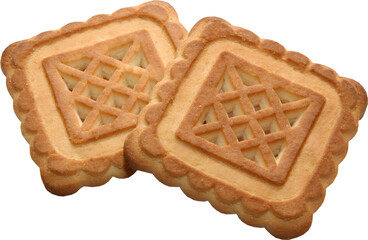 cookies isolated on white background，Cookies on a blank background, PNG, dessert food