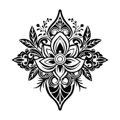 Vintage Style Line Art Vector