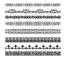 Vintage Ornamental Seamless Border Collection