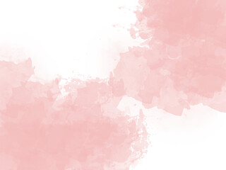 Fototapeta premium Abstract pink watercolor art background with pastel brush strokes and glitter gold accents, elegant artistic texture for wedding invitations, posters, and card design templates