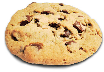 chocolate chip cookie isolated，Cookies on a blank background, PNG, dessert food