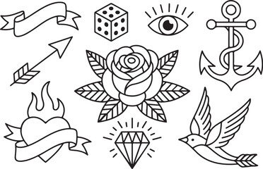 Classic tattoo flash designs for bold artistic expression