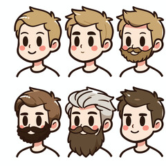 bearded man with minimalism