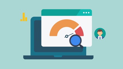 Key performance indicator, Business report and KPI analytics concept 2d Animation Alpha Matte - Powered by Adobe