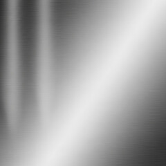 Reflective metal surface with subtle horizontal lines and a bright diagonal highlight, suitable for modern design elements