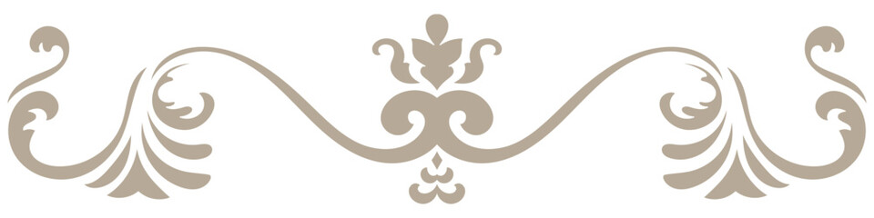 Classic decorative elements for line drawing, card decoration, art lines.