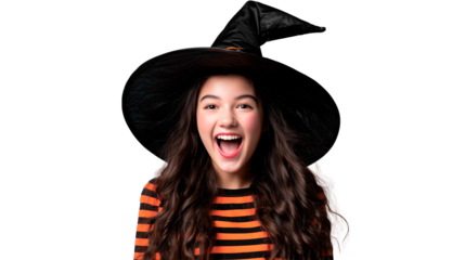  Friendly witch with a perfect smile
