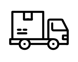 Delivery truck with package for transportation