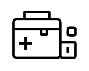 Medical kit icon, representing healthcare and aid