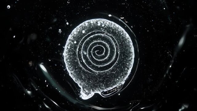 A cinematic 3D render of spirilla bacteria. Perfect for visuals requiring a unique and scientifically interesting microorganism.