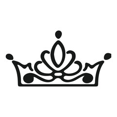 
king crown icon set vector 
