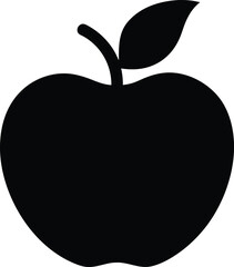 Apple Black Vector silhouette