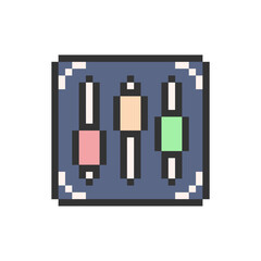 equalizer sound audio pixel art