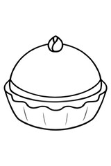 Simple black and white line art of a chips bag illustration, perfect for coloring pages, kids' activities, food education, and snack-themed design projects.