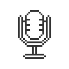 microphone speaker voice pixel art