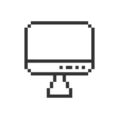 monitor display retro pixel art