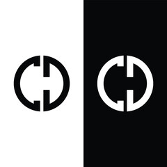CD Initial Monogram Logo Stock Vector.