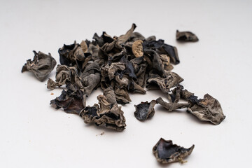 Dried Black Fungus Healthy Cooking Ingredient © Luca