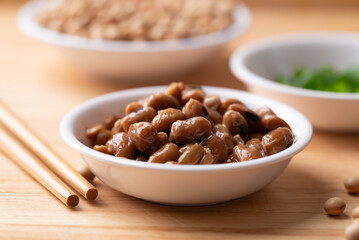 Natto (Fermented soybean), Traditional Japanese food, Healthy eating for gut health