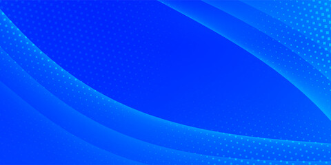 Obraz premium Abstract blue geometric banner background. Can be used for posters, banners, web pages, headers, covers