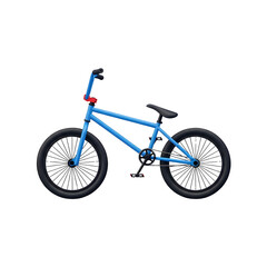 Fototapeta premium Classic BMX Bike in Blue with Red Accent