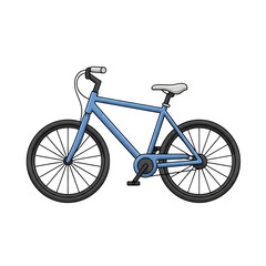 Fototapeta premium City Bicycle in Denim Blue